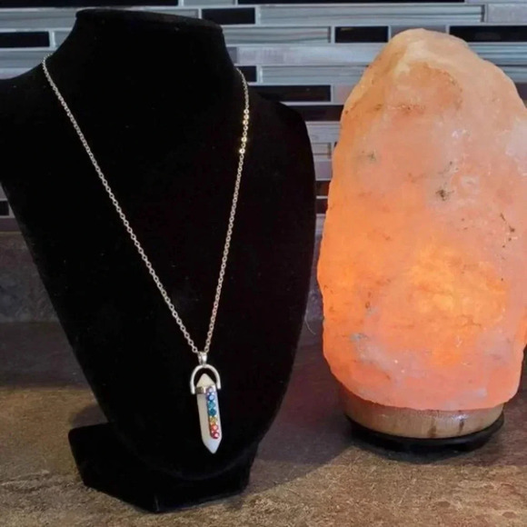 White Marble Chakra Necklace - Picture 3 of 6